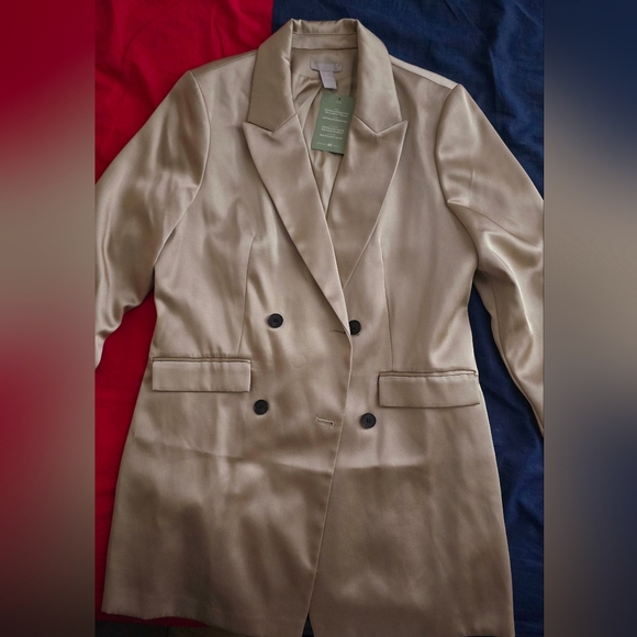 Satin Blazer Dress - Picture 4 of 9